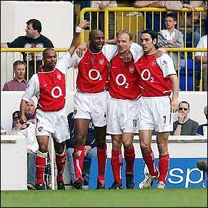 Cole, Vieira, Bergkamp and Pires