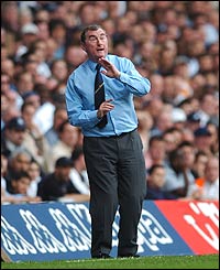 Spurs manager David Pleat