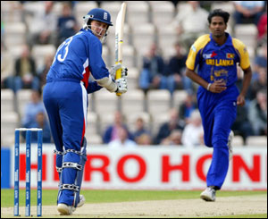 Marcus Trescothick flicks the ball to leg