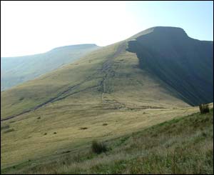 Len and Kath Griffin sent in this shot of of Pen y fan and Corn Ddu on the way back from Cribyn