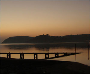 looking out over the Estuary towards Llansteffan from the beach at Ferryside, Carmarthenshire (Steve Gilbert)