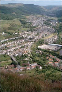 Sean James Cameron took this from the summit of Pen Pych mountain at the junction of Blaencwm, Blaenrhondda and Tynewydd. 