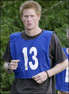 Prince Harry running 