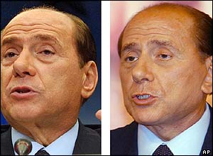 Silvio Berlusconi, pre- and post-op