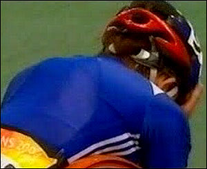 An emotional Tanni Grey Thompson after the race