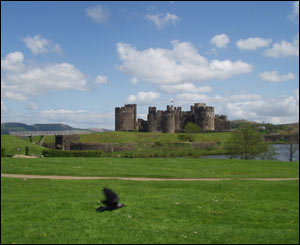 Stewart Coxe, originally from Cardiff, likes his picture of Caerphilly Castle