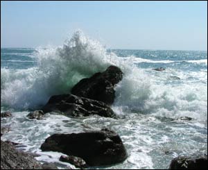 Dai Phillips captured this wave on a day-out at St Govans Head, Pembrokeshire