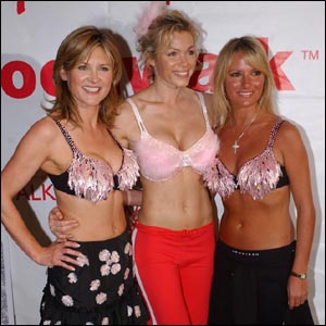Anthea Turner, Nell McAndrew and Alex Best