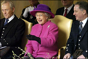 The Riding goes by and the Queen is clearly amused by something in the 1,000-strong processio