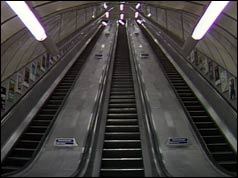 New escalator at Kings Cross