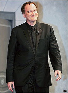 US film director and jury president Quentin Tarantino takes his place onstage for the closing ceremony