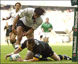 Wasps scrum-half scores a last-gasp try to give Wasps the victory