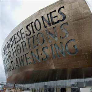 The centre has become Cardiff Bay's latest landmark