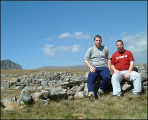 Richard and Steven Owen from Llandudno during a walk up Glyder Fawr and Fach