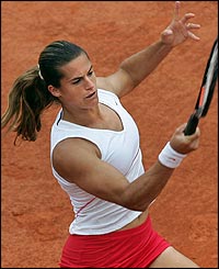 Amelie Mauresmo, 24, is among the favourites to win her first Grand 