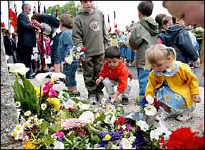 French children in Magneville
