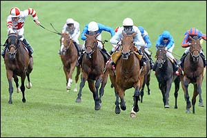 North Light ridden by Kieren Fallon wins the Vodafone Derby