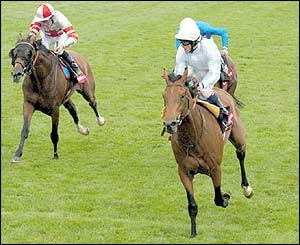 Kieren Fallon wins the 225th Derby on North Light