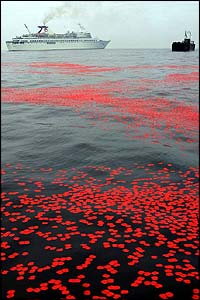 A million poppies were dropped 