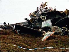 Wreckage of the Chinook