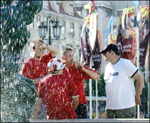 England fans soaking up the atmosphere