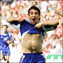 Greece has had the best chances of the match and fully deserve to be in the lead