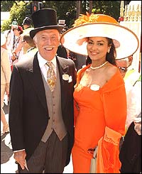 Entertainer Bruce Forsyth and wife Wilnelia