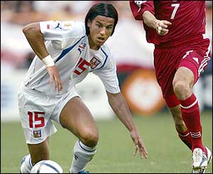 The Czech Republic's Milan Baros 