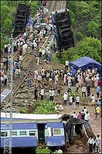 Impromptu facilities were set up in the aftermath of the crash