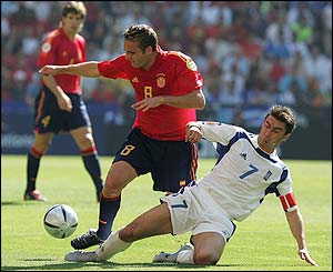 Ruben Baraja creates problems for Theodoros Zagorakis