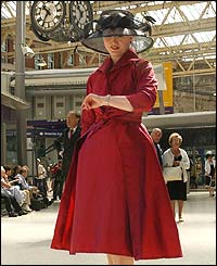 A young woman wearing a fifties-inspired dress