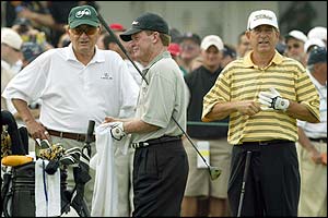 Raymond Floyd, Tom Kite and Jay Haas