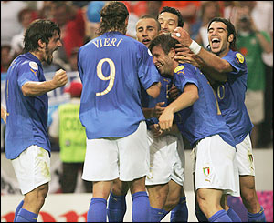 Cassano celebrates scoring