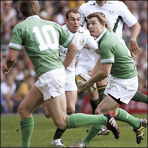 Ireland hit back with a Brian O'Driscoll try in the second-half but leave it too late to complete a remarkable come-back