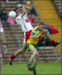 Brian Roper scored a vital point for Donegal in the first half