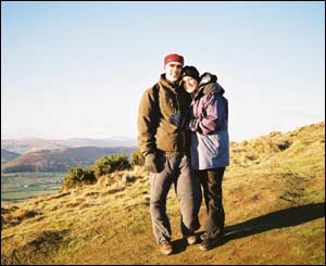 Peter Bourne, from Pontypool, sent in this picture of her sister-in-law, Judith Lewis, with her American boyfriend Russ on top of the Skirrid mountain in Monmouthshire