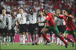 The England team are united in defeat 