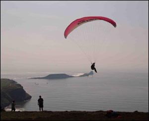 Sonja Kappe from Llantrisant sent in this shot of Kate taking off in Rhossilli