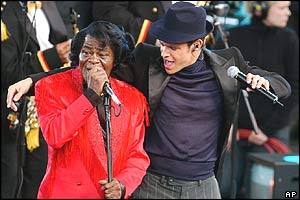 James Brown and Will Young