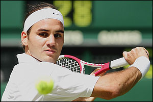 Defending champion Roger Federer