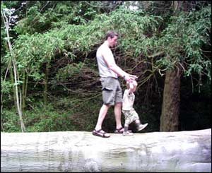 Paula Hill took this picture of son Ewan and husband Christopher, exploring Erddig Park near Wrexham.
