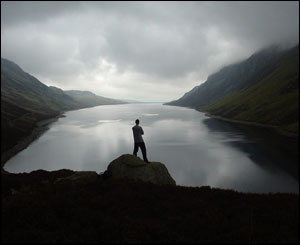 This dramatic shot from the end of Llyn Cowlyd Reservoir was sent in by keen walker Andy Miller