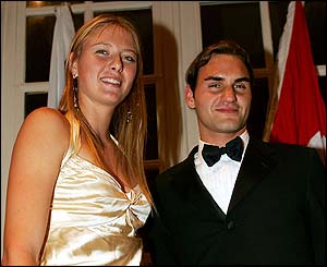 Maria Sharapova and Roger Federer