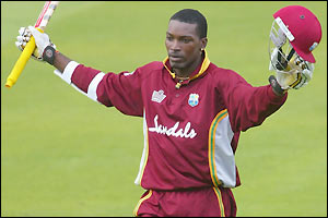 Chris Gayle's performance with bat and ball earns him the man of the match award