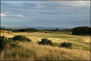 The 12th fairway atr Troon