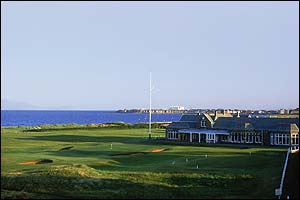 Troon's clubhouse provides excellent views over the Firth of Clyde