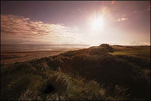 A general view of the sixth at Troon