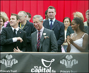 Will Young, Prince Charles and Jamelia
