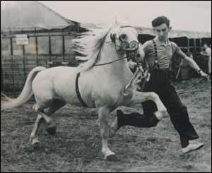 Dr Davies with Dinarth What Ho! at the show in 1952