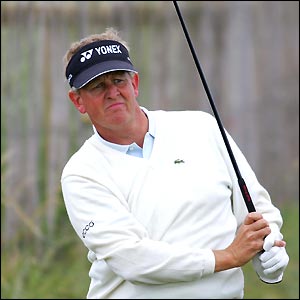Colin Montgomerie in action on the final day